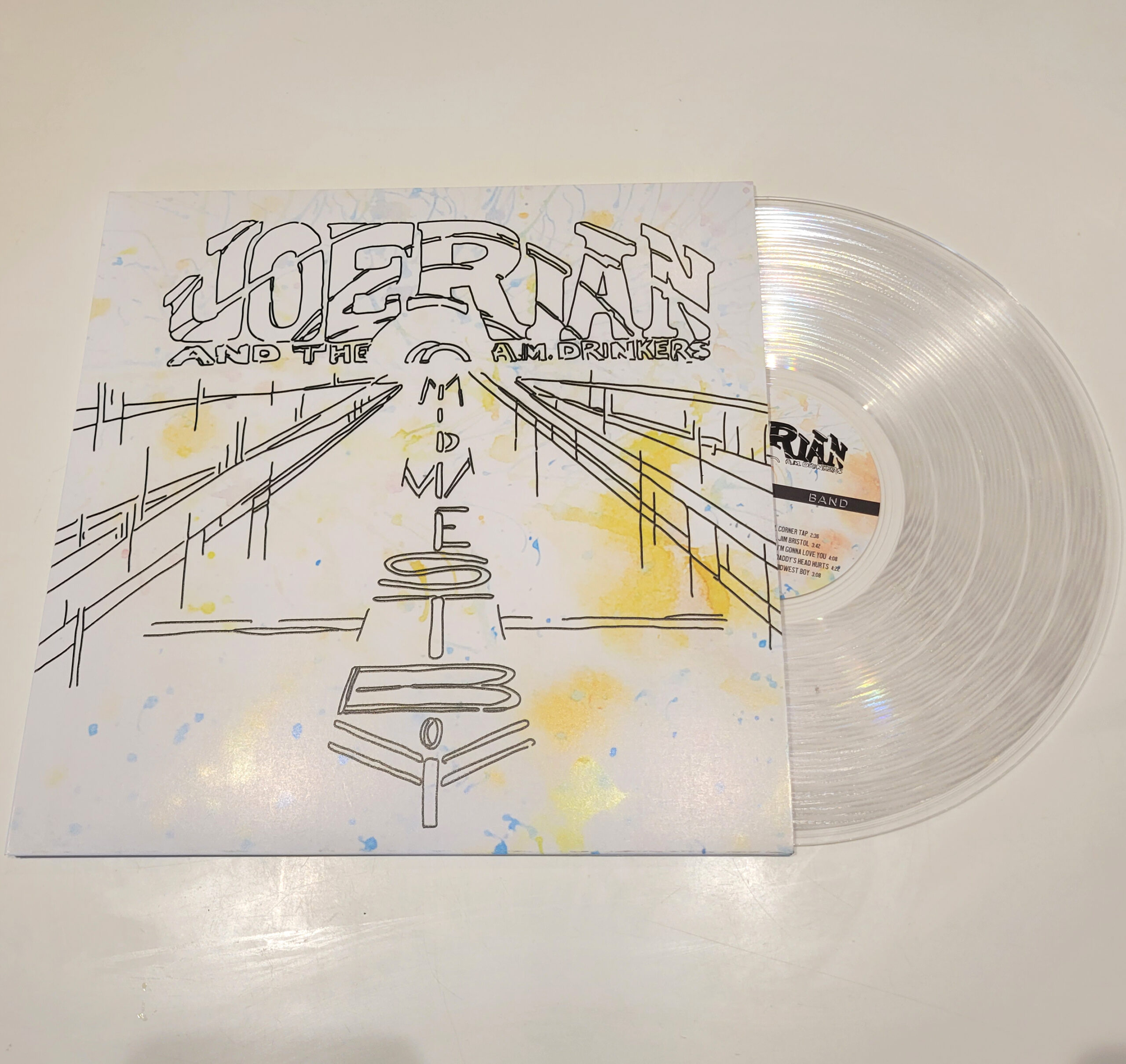 Joe Rian NFT Collectors Edition Clear 180 Gram Lathe Cut Vinyl Record